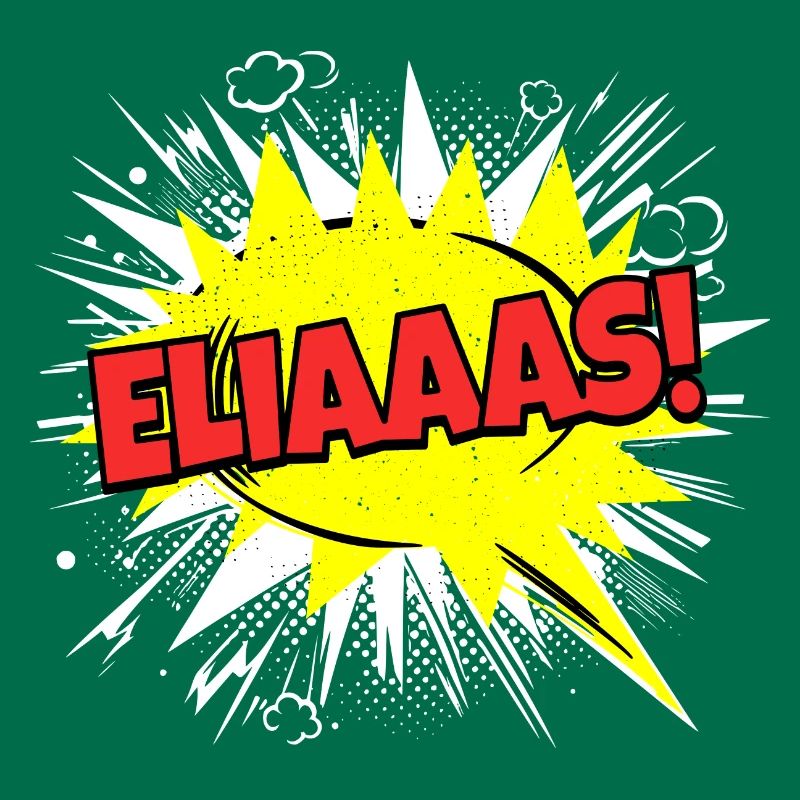 Elijah's Name Funny Speech Bubble Eliaaas!