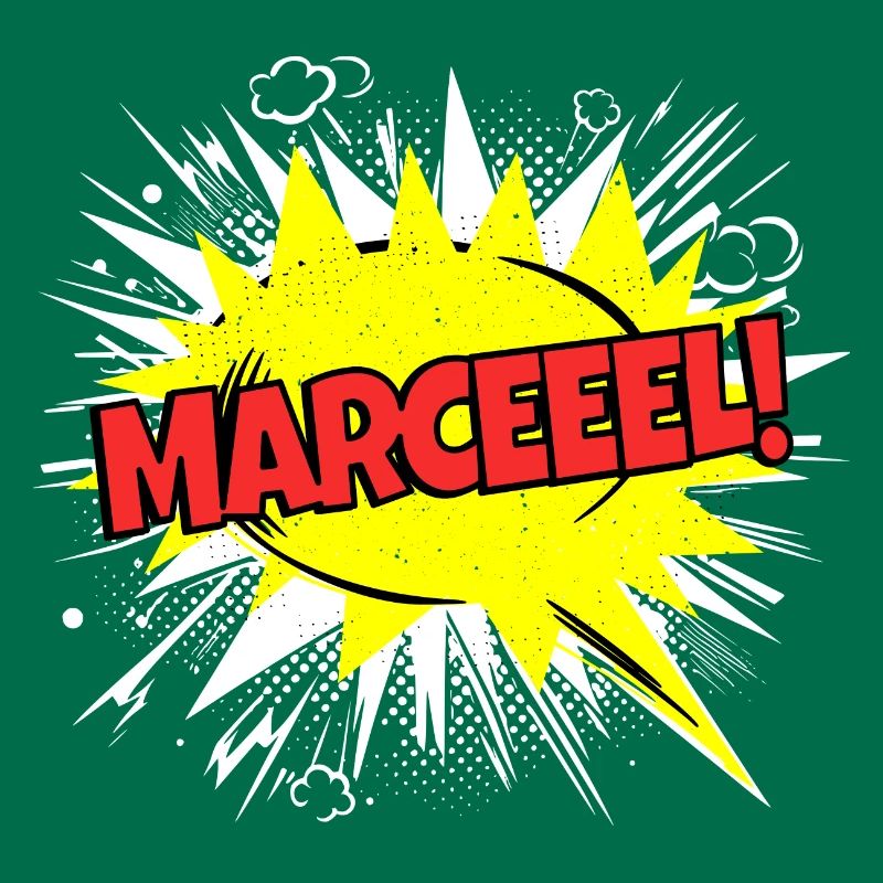 Marcel Name Funny Speech Bubble Marceeel!