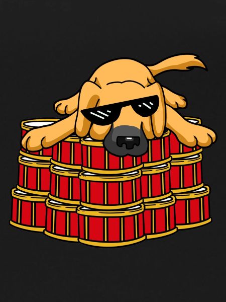 Chien Meme Drummer