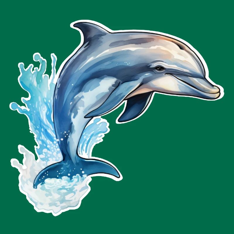 Delfin springend