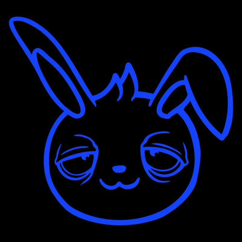 Bunny Tired Confused Relaxed Red Dark Circles Chill
