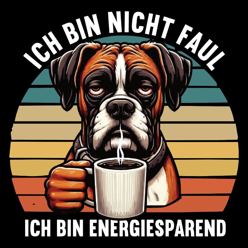 Ich Bin Nicht Faul Boxer Boxerhalter Boxerhund