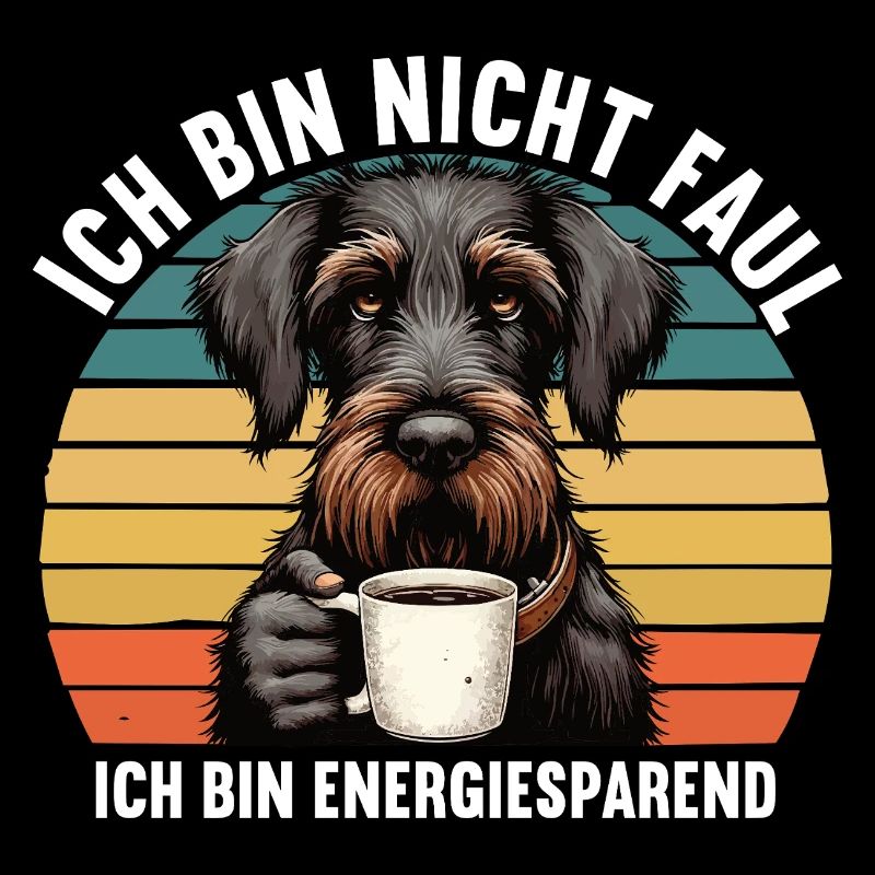 Ich Bin Nicht Faul Deutsch Drahthaar Jagdhund