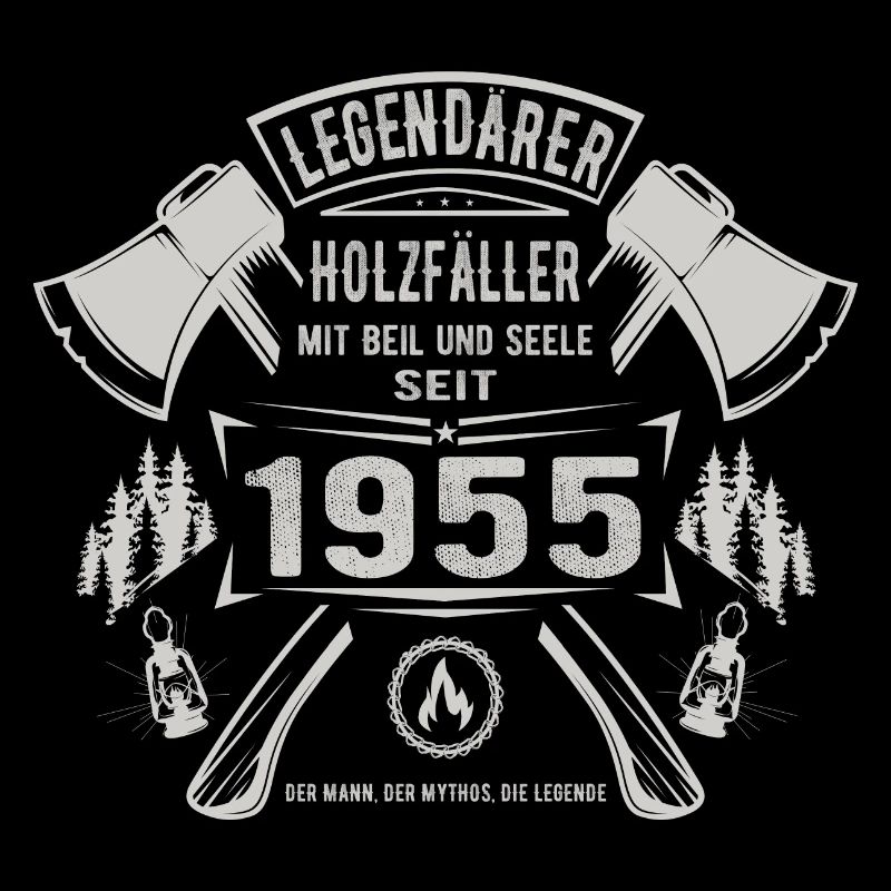 Legendärer Holzfäller Geboren 1955 Geschenk