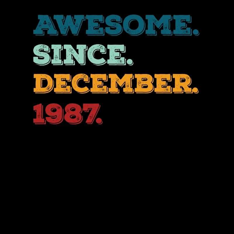 Anniversaire Décembre 1987 Né Année de naissance