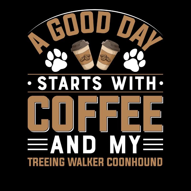 Treeing Walker Coonhound Café Boire de la caféine