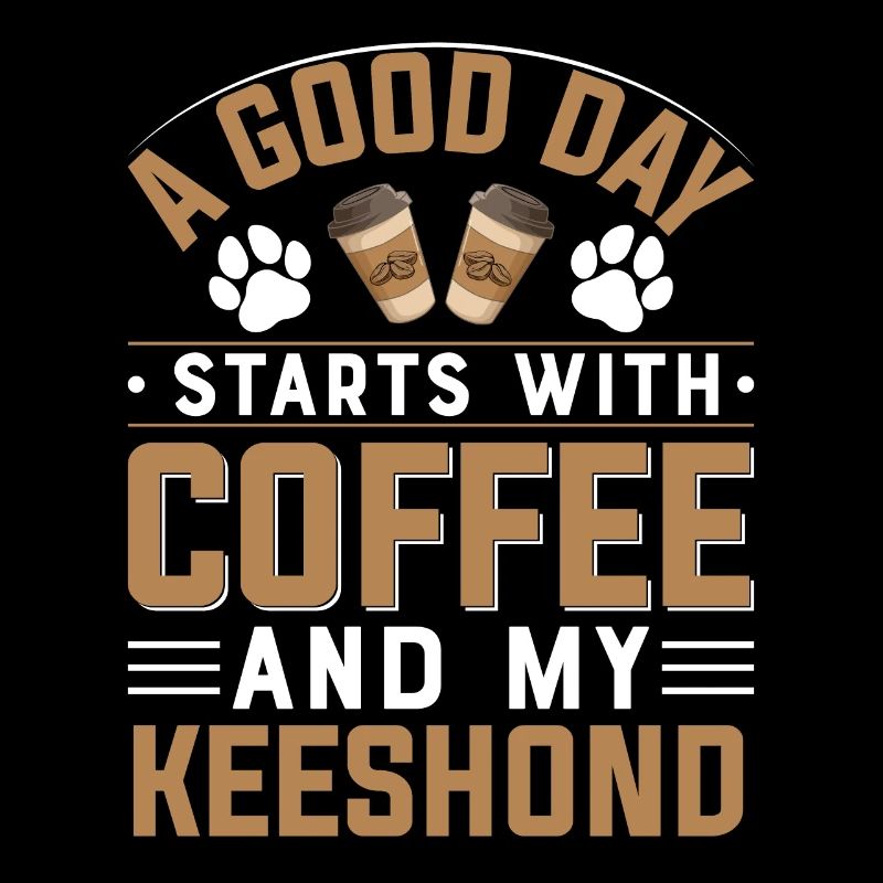 Wolfsspitz dog breed coffee drinking caffeine paw