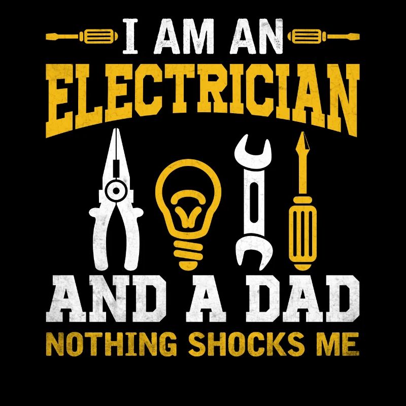 Ehemann Papa Elektriker Held