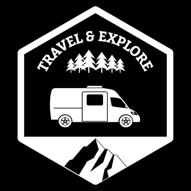 Travel and explore van white