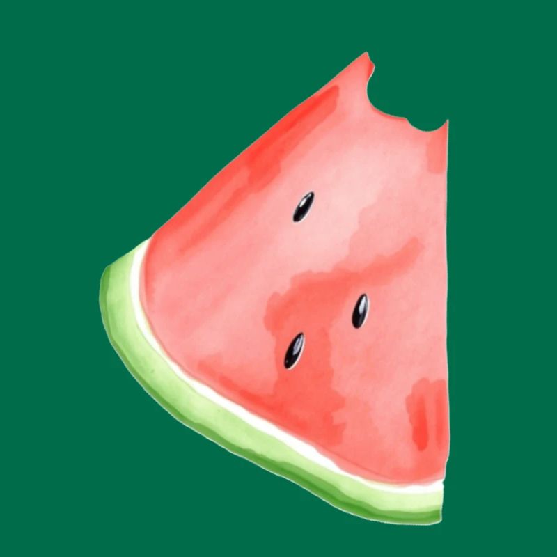 Pastèque peinte