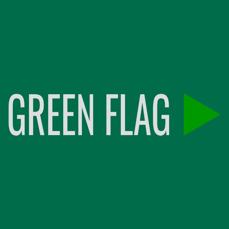 Signes de relation DRAPEAU VERT