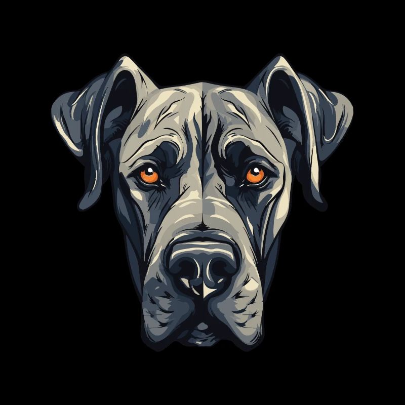 Great Dane Dog Portrait