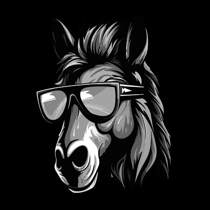 Portrait Tête De Cheval Cool