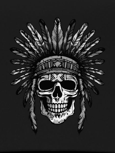 Apache Skull Indian