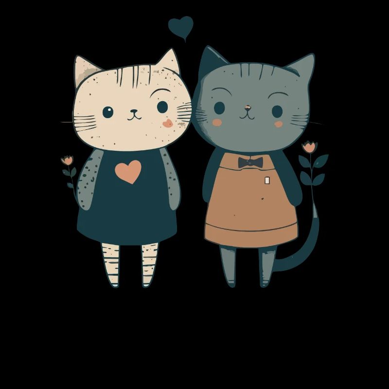 cute cat pair