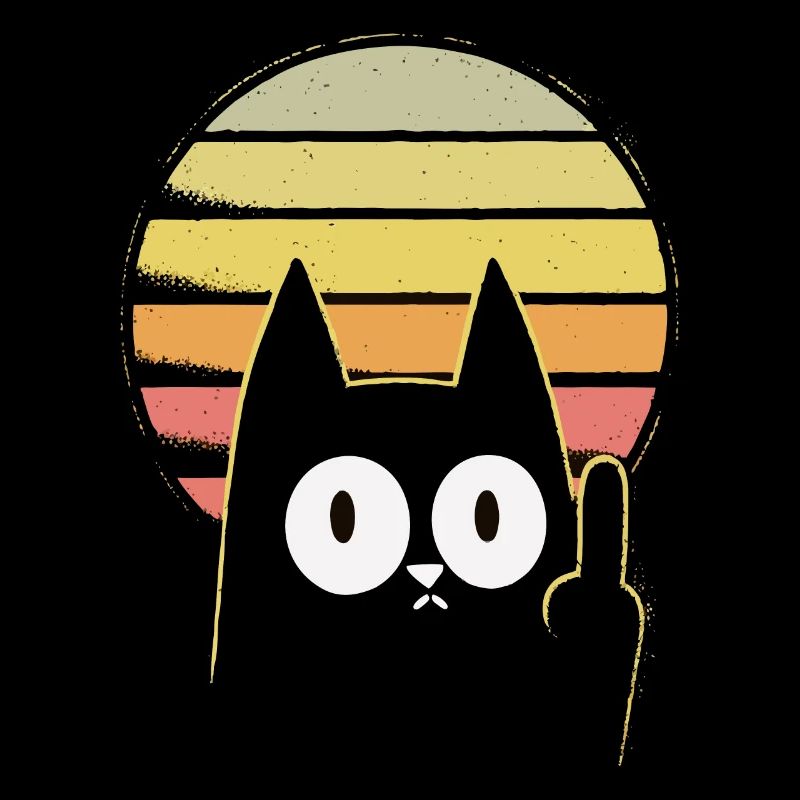 Middle finger cat