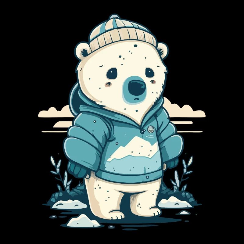 Einsamer kleiner Eisbär