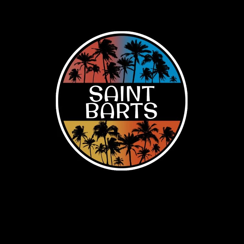 Saint Barth Vacances élégantes Souvenir Palmier