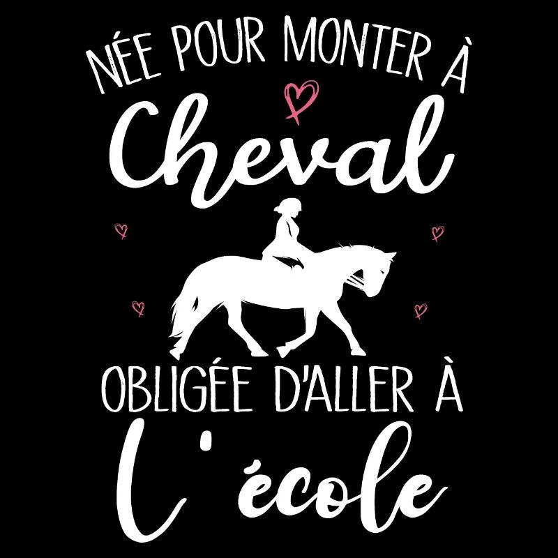 Née pour monter à cheval obligée d'aller à l'école