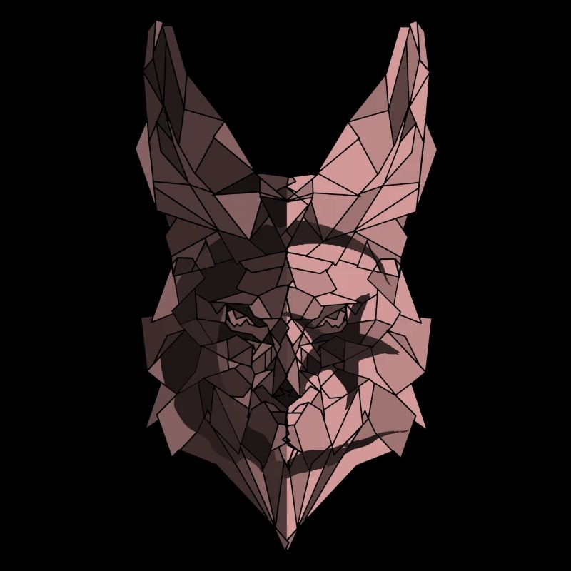 Fennec polygone drapeau de l'Algérie