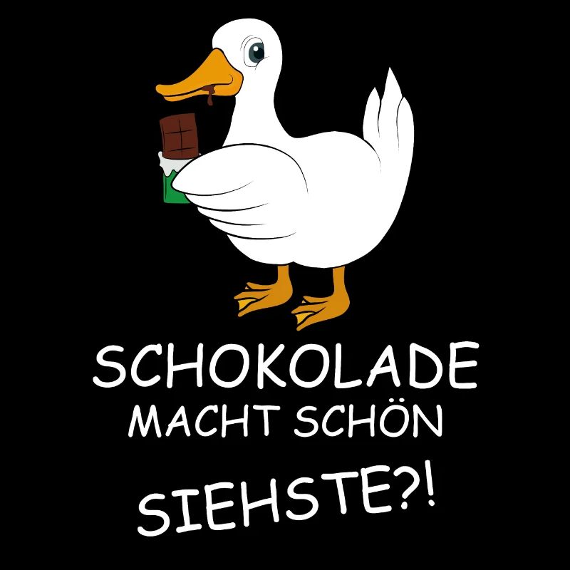 Ente mit Schokolade Spruch