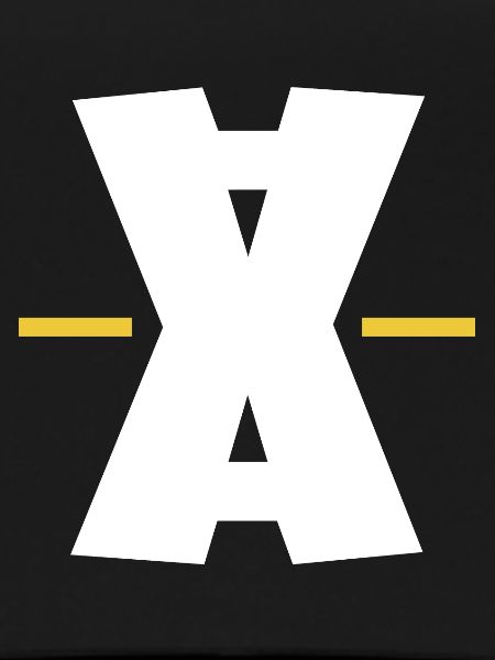 Digitale Kunst mit Doppel-X-Strich