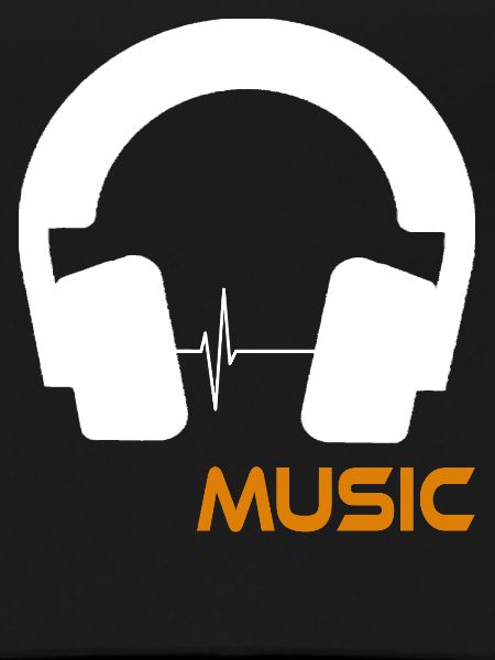Music wave headset logo