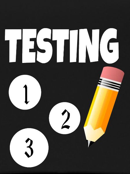 Testing 123 with pencil