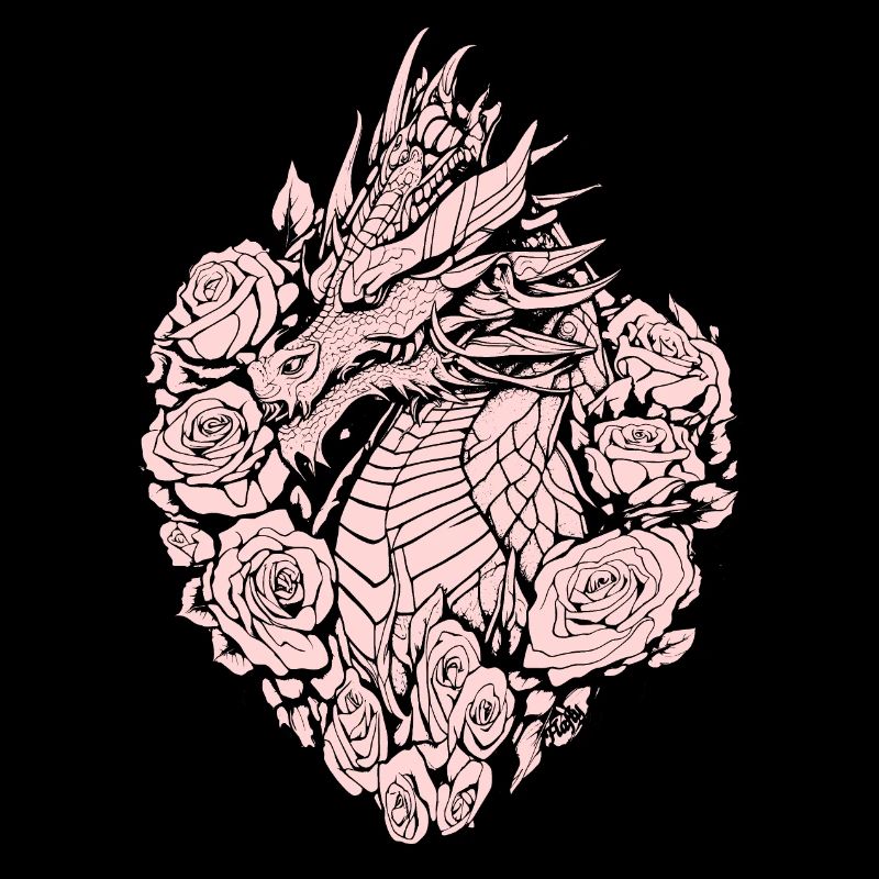 Dragon dans le bouclier