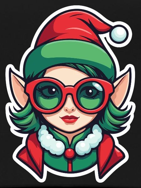 Elf Christmas Drawing