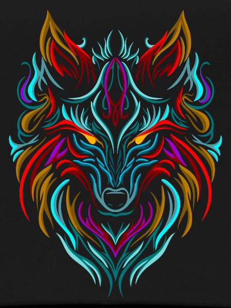 Wolf Tattoo Bunt