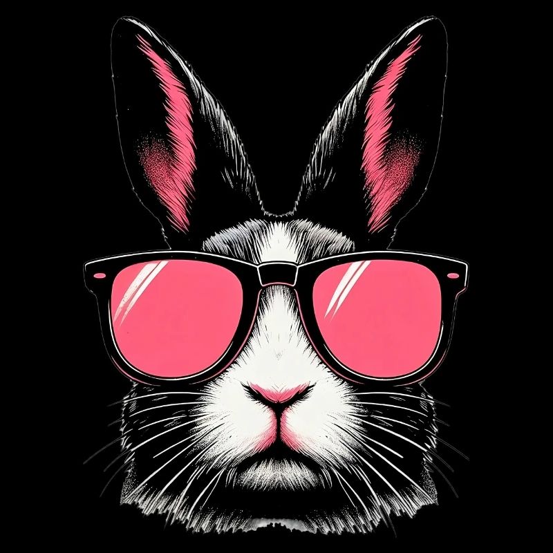 Lapin avec des lunettes de soleil