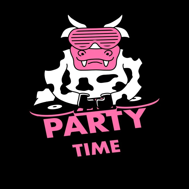 Drôle de fête temps lait vache graffiti citation d’animal