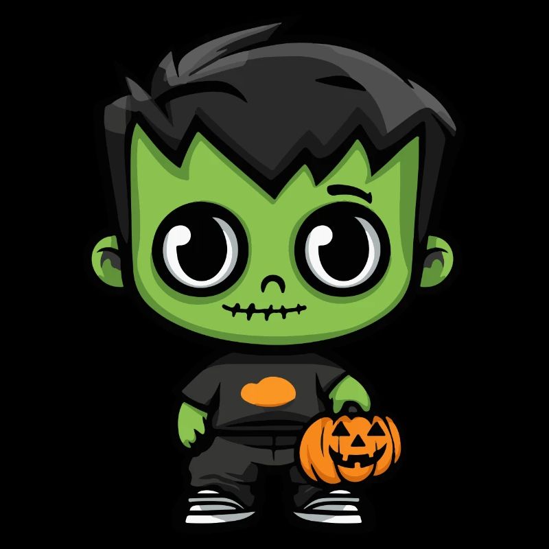 Zombie Halloween Niedlich Comic