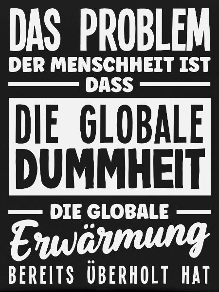 Global stupidity beats warming