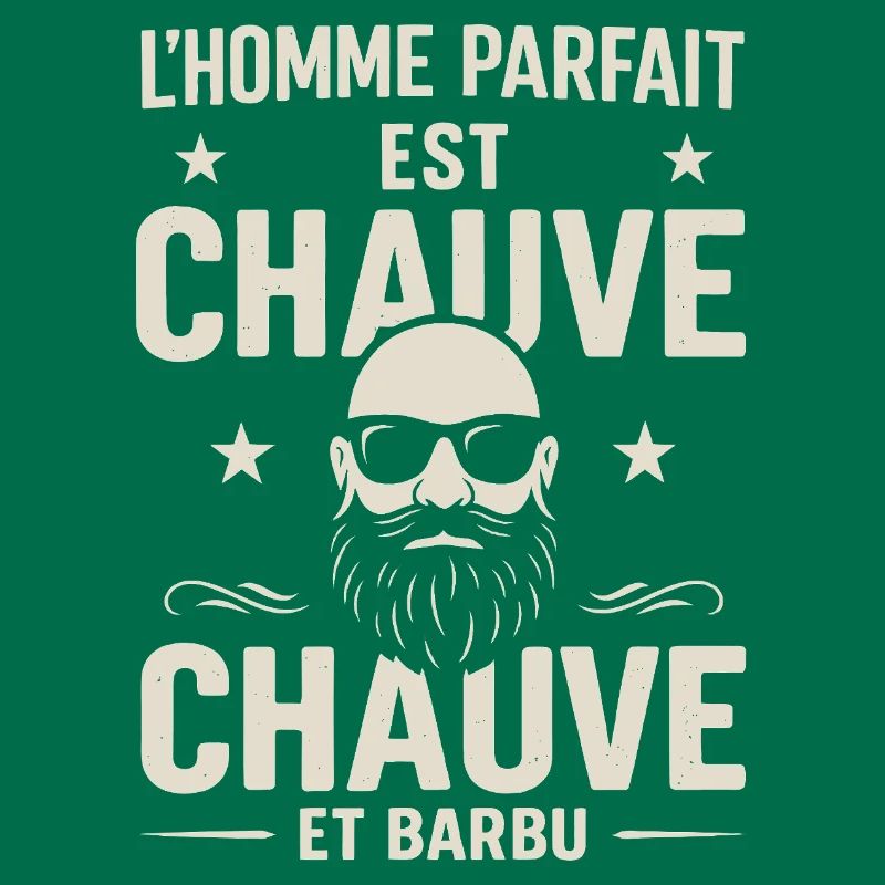 Der perfekte Mann hat eine Glatze und einen Bart