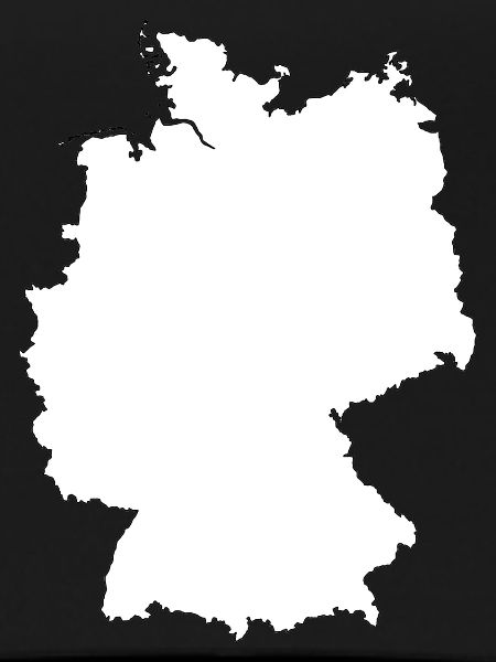 Germany Maps Silhouette