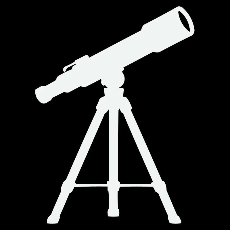 Teleskop auf Stativ – Sternennacht