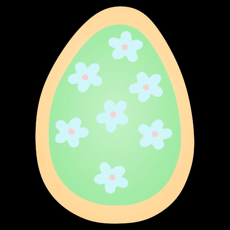 Pastell-Blüten-Ei-Muster