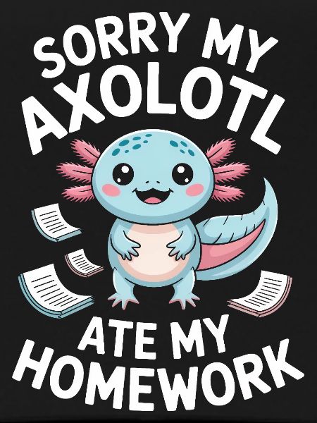Axolotl Homework Apology