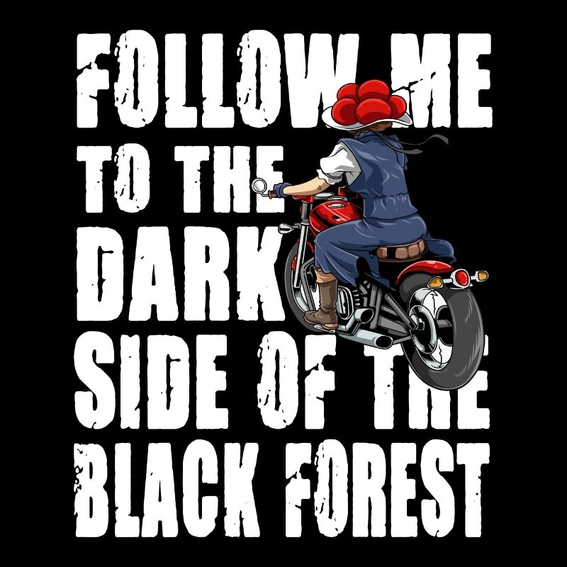 Black Forest Biker Lady Schwarzwald Motorrad