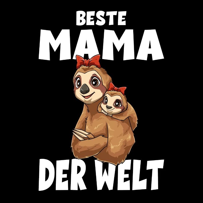 Beste Mama der Welt Muttertag Mutter Faultier für