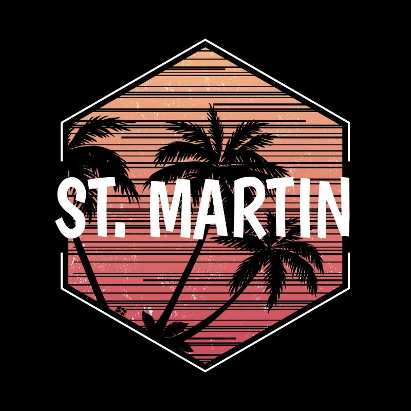 St Martin Beach Vacation Souvenir