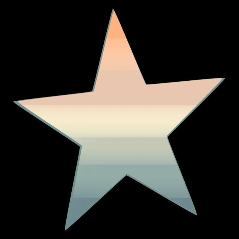 Étoile colorée