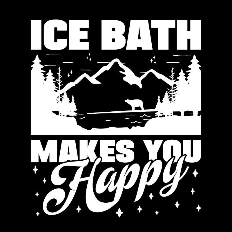 Ice Water Ice Bath Makes You Happy