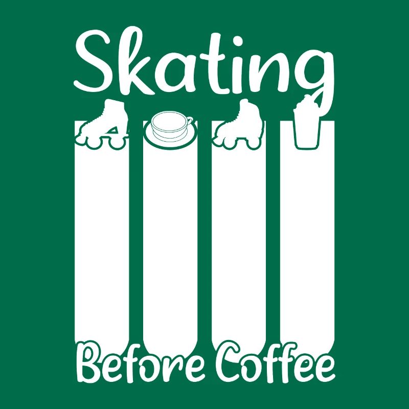 Roller Skating Skate Skating Before Coffee Gift