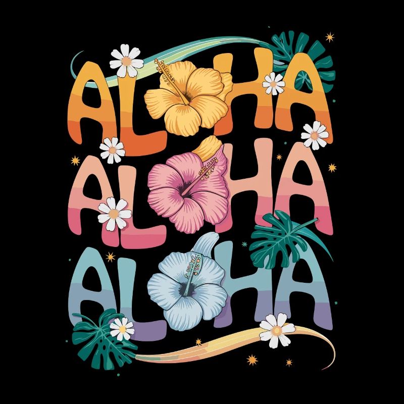 Aloha Fleurs tropicales Splendeur de couleur
