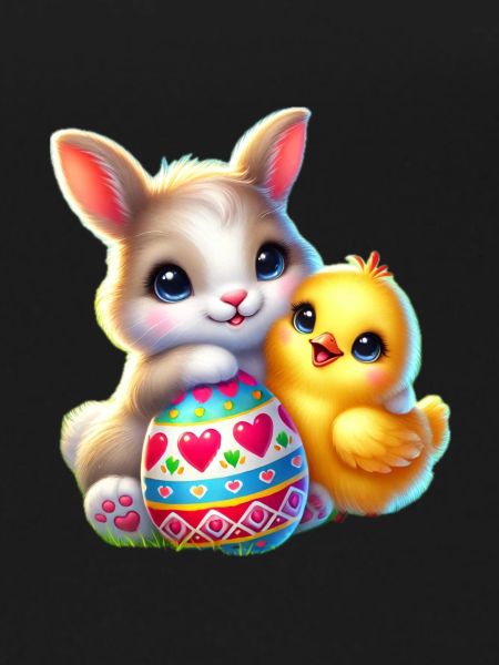 Easter Bunny Chick Egg