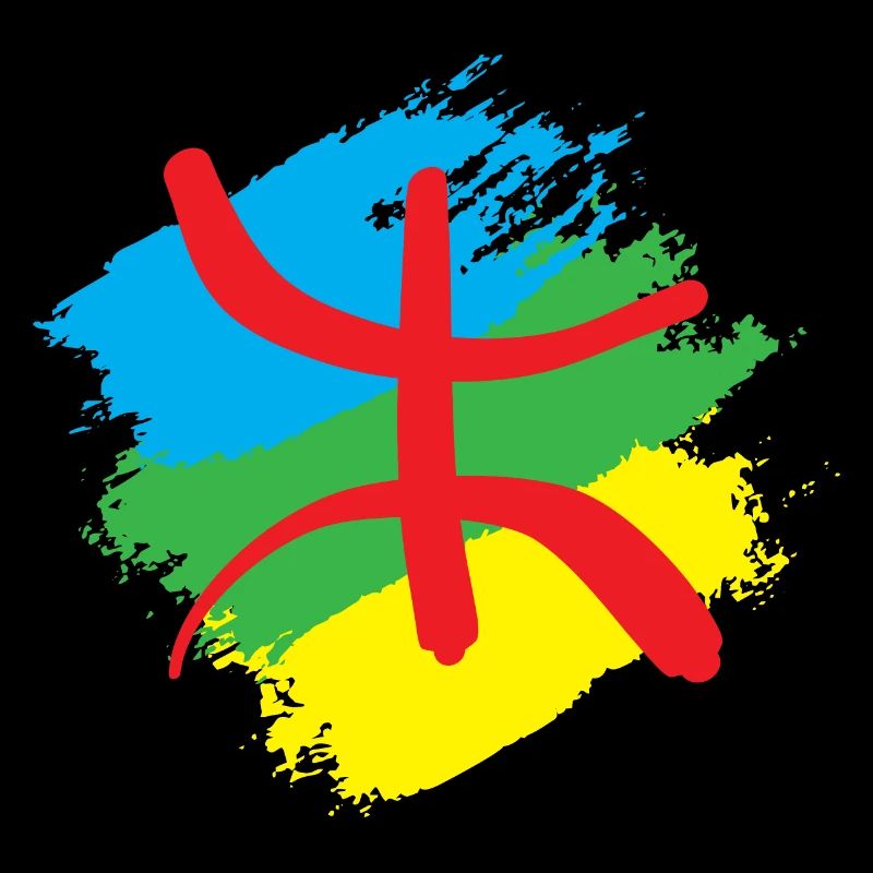 Stilisierte Amazigh-Flagge
