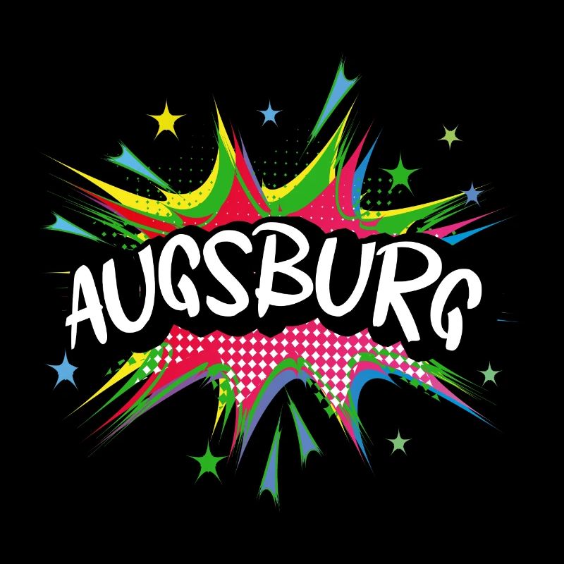 Augsburg Germany City Pop Art Comic Art